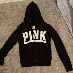 Women’s black zip up jacket